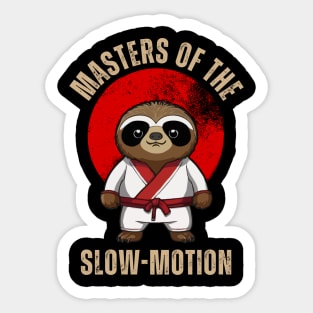 Funny Sloth Karate Master Of The Slow-Motion Sticker